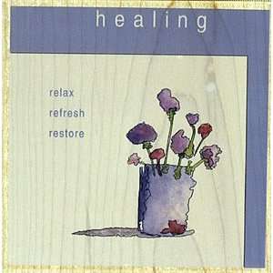  Healing Wood Mounted Rubber Stamp Arts, Crafts & Sewing