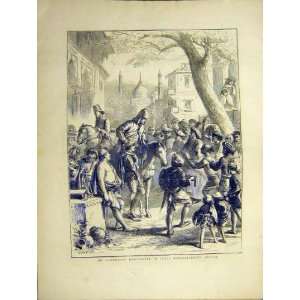   Magistrate India Justice Town Street Print 1871
