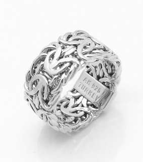  clad sterling silver bold byzantine band ring technibond jewelry 