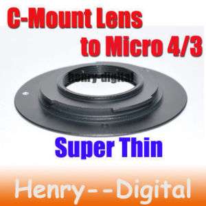 SUPER THIN C mount Lens to Micro 4/3 adapter OLYMPUS P1  
