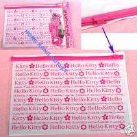 Sanrio Hello Kitty A4 Stationery Zipper Bag 4 pcs C22  