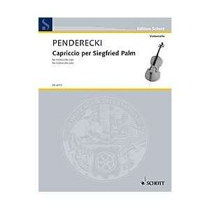  Capriccio for Siegfried Palm (1968) Cello Solo Unknown 