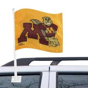  Minnesota Golden Gophers Gold Car Flag
