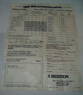 HESSTON MINI BELT BUCKLE~NATIONAL FINALS RODEO 1985~NFR  