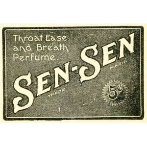  1901 Ad Sen Sen Medical Throat Irritation Fresh Breath 