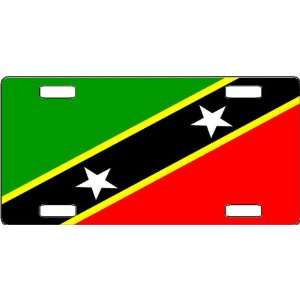  St. Kitts and Nevis Flag Vanity License Plate Everything 