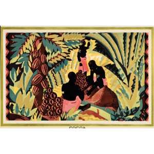 1933 E. McKnight Kauffer Jungle Cocoa EMB Mini Poster   Original Mini 