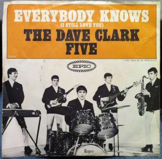 THE DAVE CLARK FIVE 5 everybody knows / ol sol 7 VG 5 9722 Vinyl 