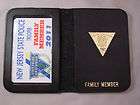 nj state police fop p ba leather wallet w mini