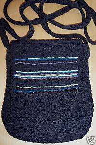 The Limited Handmade Black Crochet Purse  