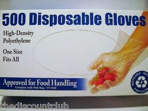   High density Plastic Gloves Polyethylene Food handling Recycle  