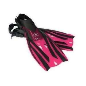   Fins & FREE Mesh Carry Bag   Pink (Shoe Size 1 4)