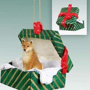 Shiba Inu in a Box Christmas Ornament