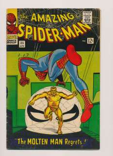 AMAZING SPIDER MAN #35 VG, Molten Man, Stan Lee, Steve Ditko Marvel 