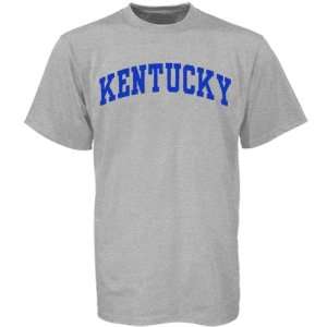 Kentucky Wildcats T Shirt  Kentucky Wildcats Ash Horizontal Arch Logo 