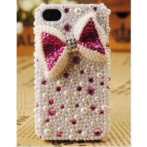   Pink Bow Luxury Girly Cute Back Case Cover Cell Phones & Accessories