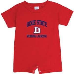 Dixie State Red Storm Red Womens Lacrosse Arch Baby 