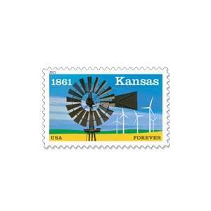  Kansas Statehood (Forever®) commemorative 20 stamp pane 