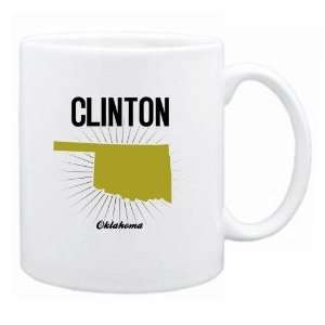 New  Clinton Usa State   Star Light  Oklahoma Mug Usa City  