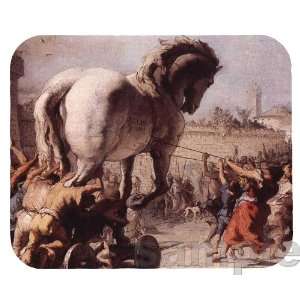  Trojan Horse in Troy Mouse Pad 