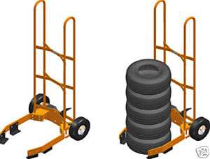 TIRE DOLLY   Moves Stacks of Tires   8 to 10 Tire Cap  