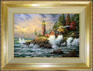   Courage 24x36 S/N Framed Limited Thomas Kinkade Canvas Oil Paintings