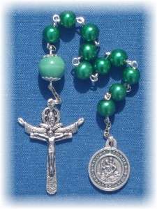 Air Force St Christopher 8mm Glass One Decade Rosary  