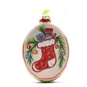  Gail Pittman Designs Noel Oval Stocking Ornament 