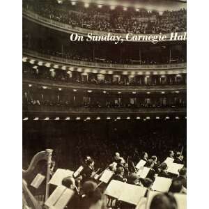  1939 Ad CBS Radio New York Philharmonic Carnegie Hall 