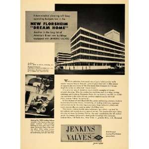 1951 Ad Jenkins Bros Valves Florsheim Shoe Co. Chicago 