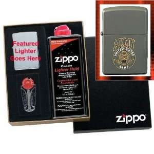 Green Matte U.S. Army Logo Zippo Lighter Gift Set 