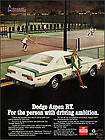 1976 dodge aspen rt white car photo ad expedited shipping