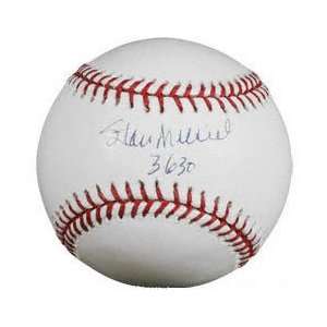  Stan Musial Autographed Baseball with 3630 Inscription 