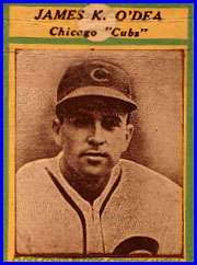 1930s James K. ODea Chicago Cubs Green Matchcover  