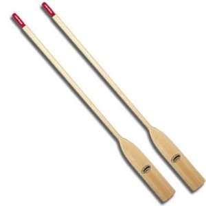  Varnished Oars By Caviness   With Red Caviness Power Grip 