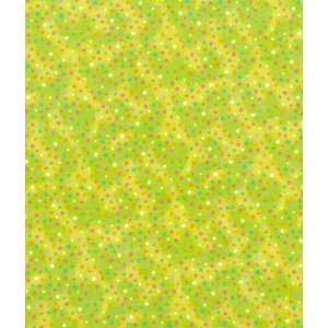  Lime Fun Dots Flannel Fabric Arts, Crafts & Sewing