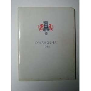  1951 Owahgena, Cazenovia High School Yearbook, Cazenovia 