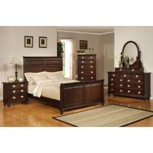   Collection Cappuccino Bedroom Set(Queen Size Bed, Nightstand, Dresser