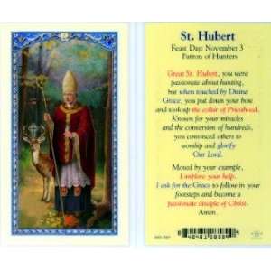  Prayer to St. Hubert Holy Card 