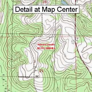  USGS Topographic Quadrangle Map   Havana South, Florida 