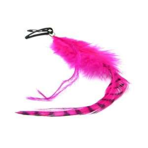  Sassy Pink Fashion Feather Hair Extension, 9  Jewelry