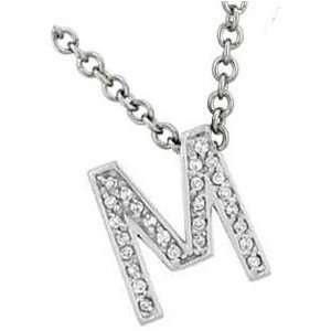   Inital English Letter Necklace (0.26 ct.tw.) Evyatar Rabbani Jewelry