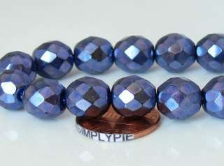 10mm Fire Polish CARMEN IRIS BLUE Czech Glass Beads 20  