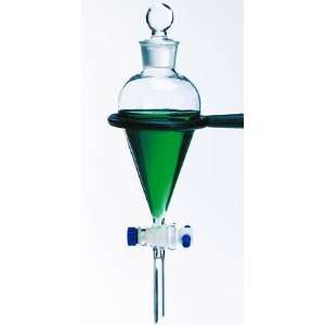 Fisherbrand Squibb Type Separatory Funnels with PTFE Stopcocks and 