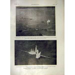 Submarine German War Ww1 Bombs Dirigible Print 1919