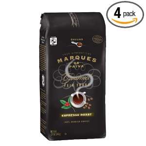 Marques De Paiva Espresso Roast, Fair Trade Certified, Ground Gourmet 