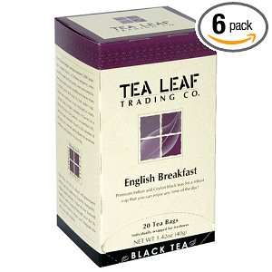 Tea Leaf Trading Company English Breakfast Tea, 20 Count Bags (Pack of 