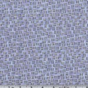  45 Wide Simply Simple Quilts Blossoms Squares Sky Fabric 