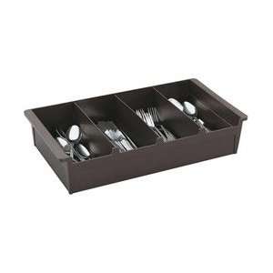 Compartment Brown Plastic Cutlery Bin (16 0202) Category Flatware 