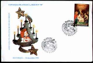  CHRISTMAS;5 COVER FDC 1996/2000 ROMANIA,HUNGARY